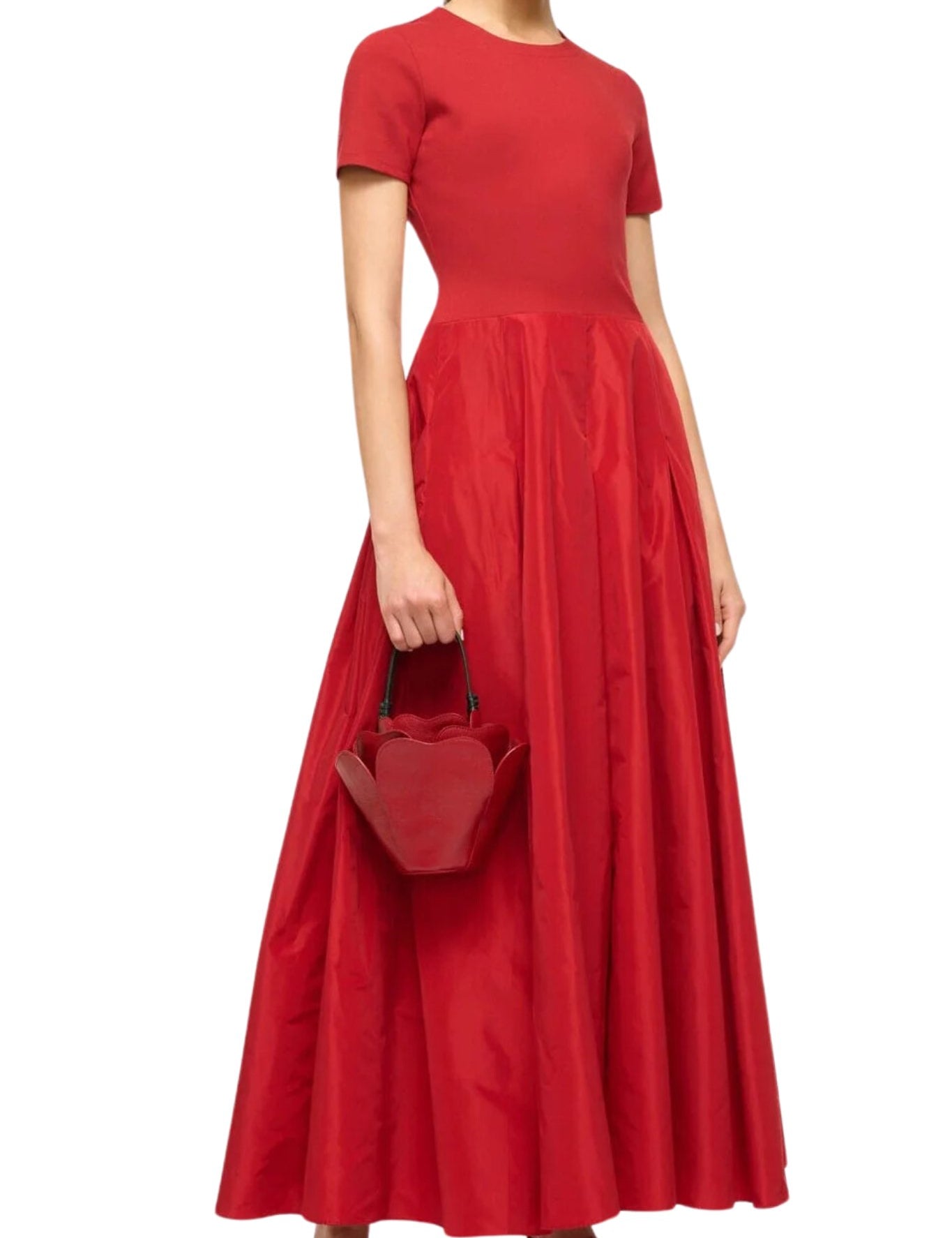 Staud Hopper Dress - Vermillion