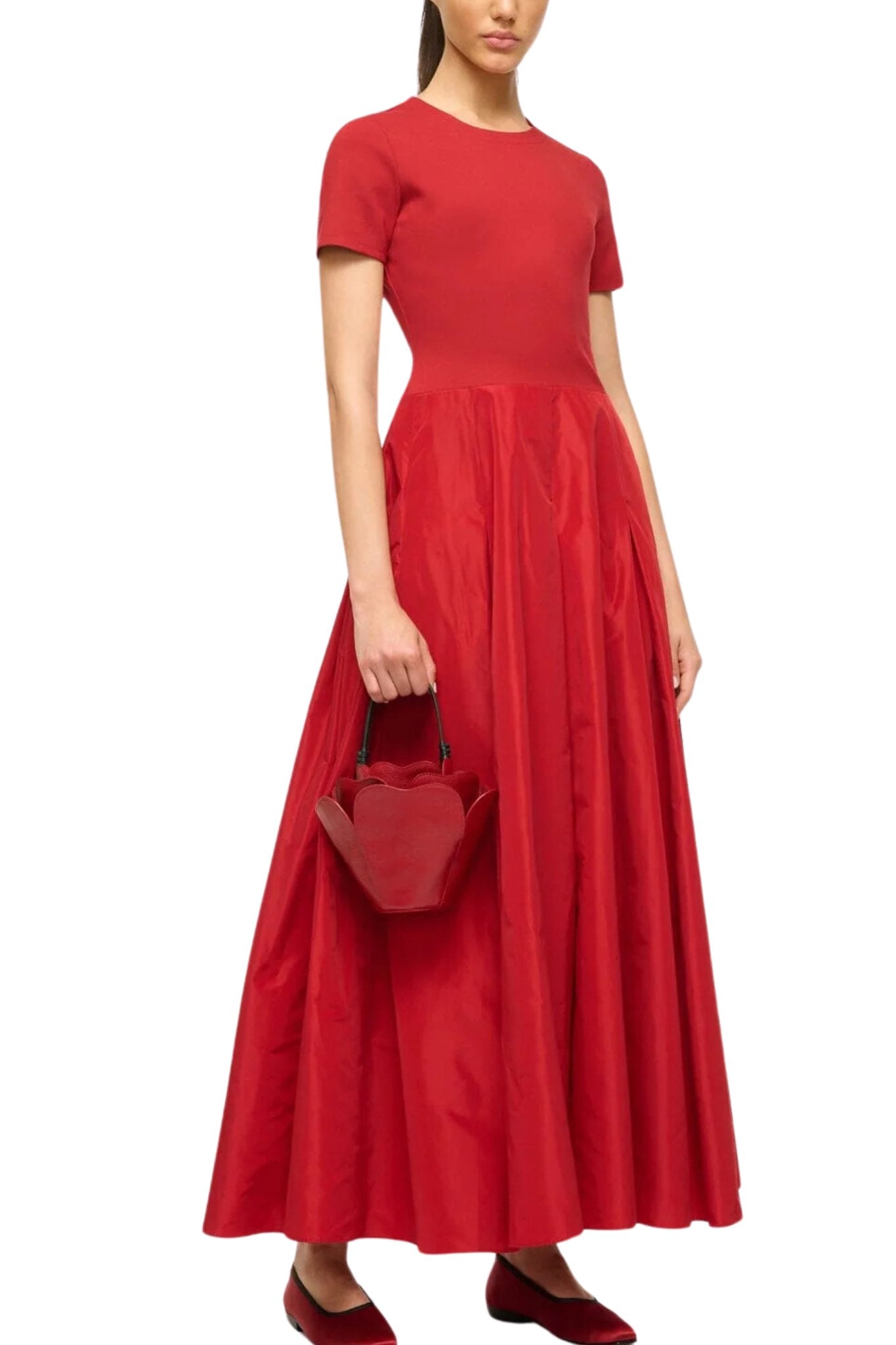 Staud Hopper Dress - Vermillion