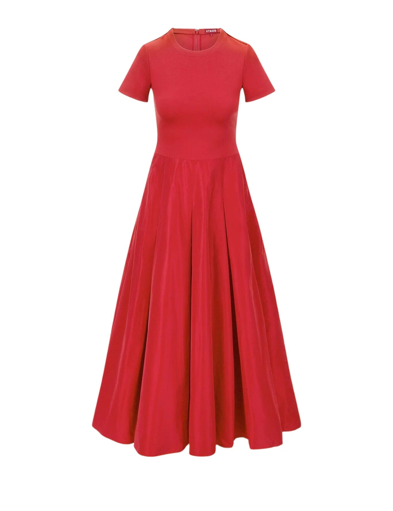 Staud Hopper Dress - Vermillion