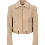 Staud Hugo Suede Jacket - Vermillion