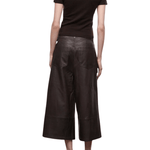 Staud Hunter Leather Culotte - Vermillion