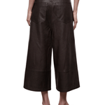 Staud Hunter Leather Culotte - Vermillion