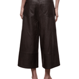 Staud Hunter Leather Culotte - Vermillion