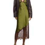 Staud Lara Silk Dress - Vermillion