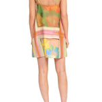 Staud Laura Linen Mini Dress - Vermillion