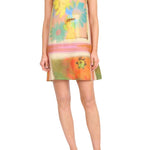 Staud Laura Linen Mini Dress - Vermillion