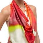 Staud Liora Silk Dress - Vermillion