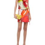Staud Liora Silk Dress - Vermillion