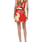 Staud Liora Silk Dress - Vermillion