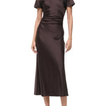 Staud Marcel Silk Dress - Vermillion