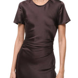 Staud Marcel Silk Dress - Vermillion