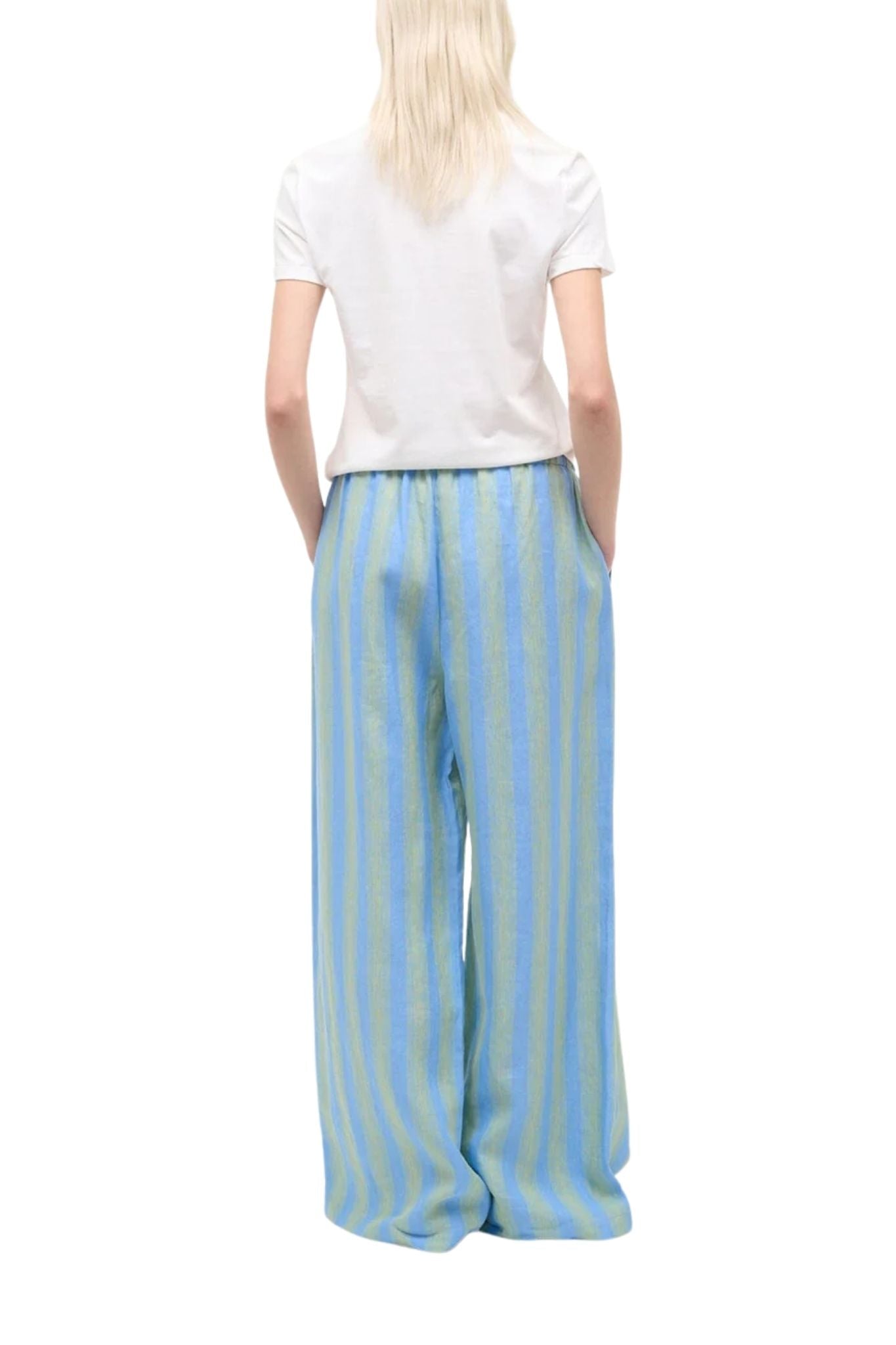 Staud Mateo Linen Pant - Vermillion