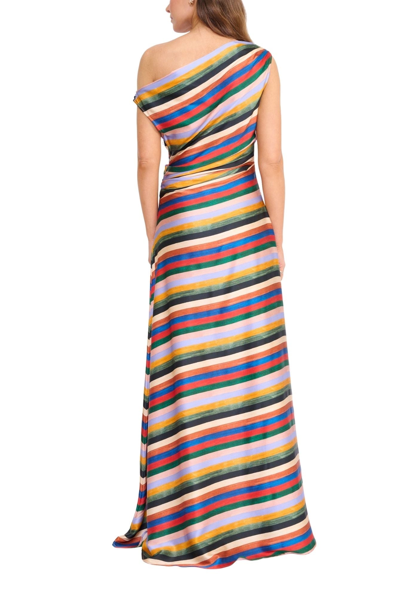 Staud Phare Silk Maxi Dress - Vermillion