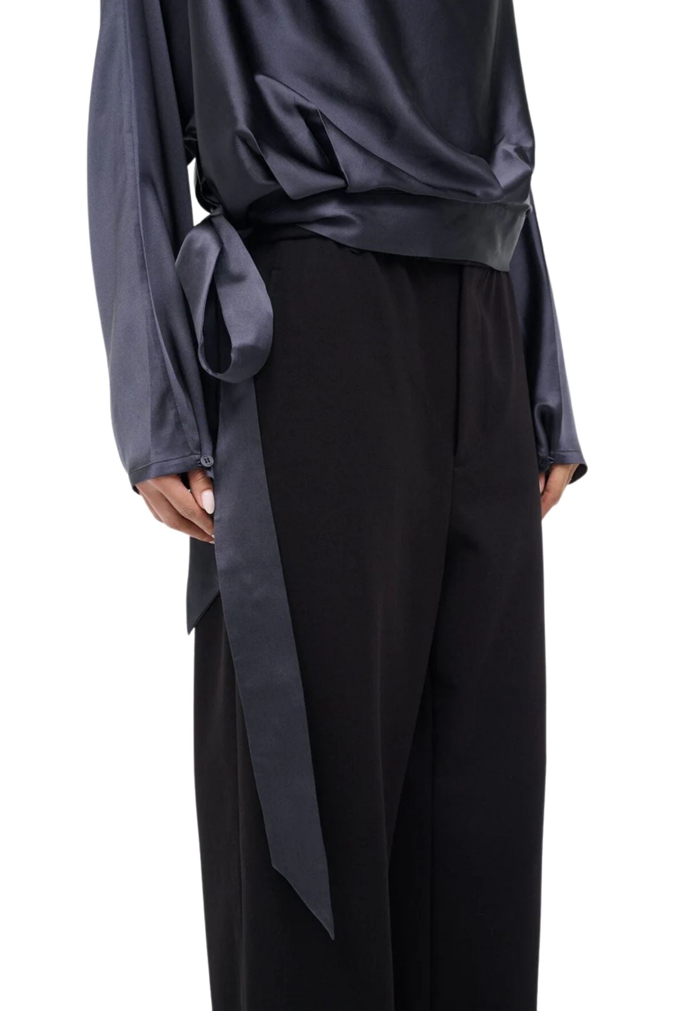 Staud Phoebe Silk Top - Vermillion