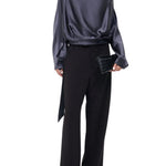 Staud Phoebe Silk Top - Vermillion