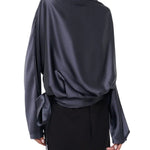 Staud Phoebe Silk Top - Vermillion