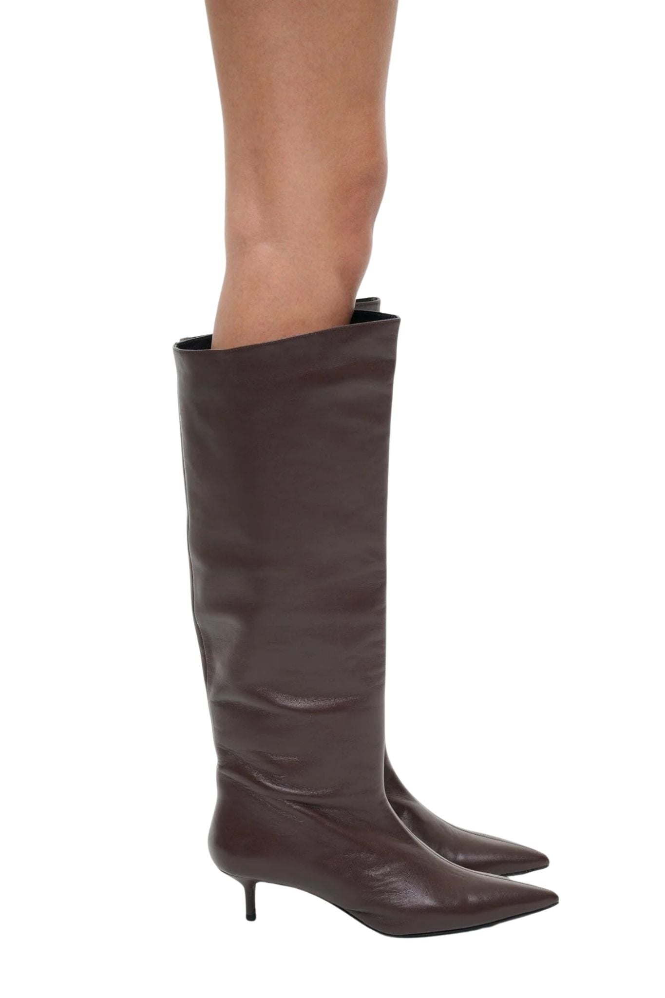 Staud Sebastian Kitten Heel Boot - Vermillion