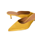 Staud Sebastian Kitten Heel Mule - Vermillion