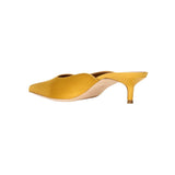 Staud Sebastian Kitten Heel Mule - Vermillion
