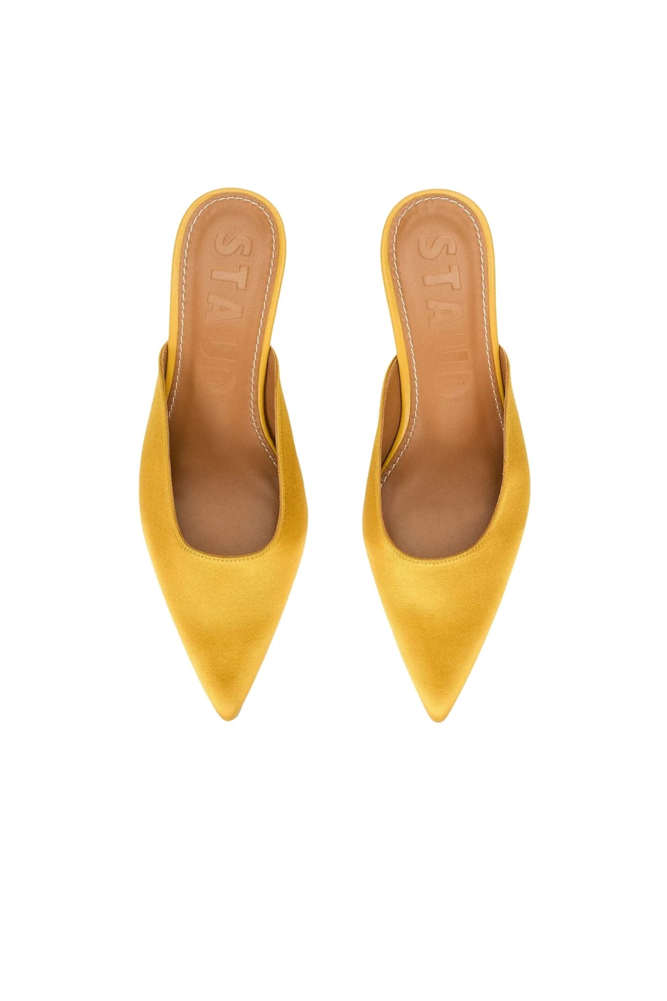 Staud Sebastian Kitten Heel Mule - Vermillion