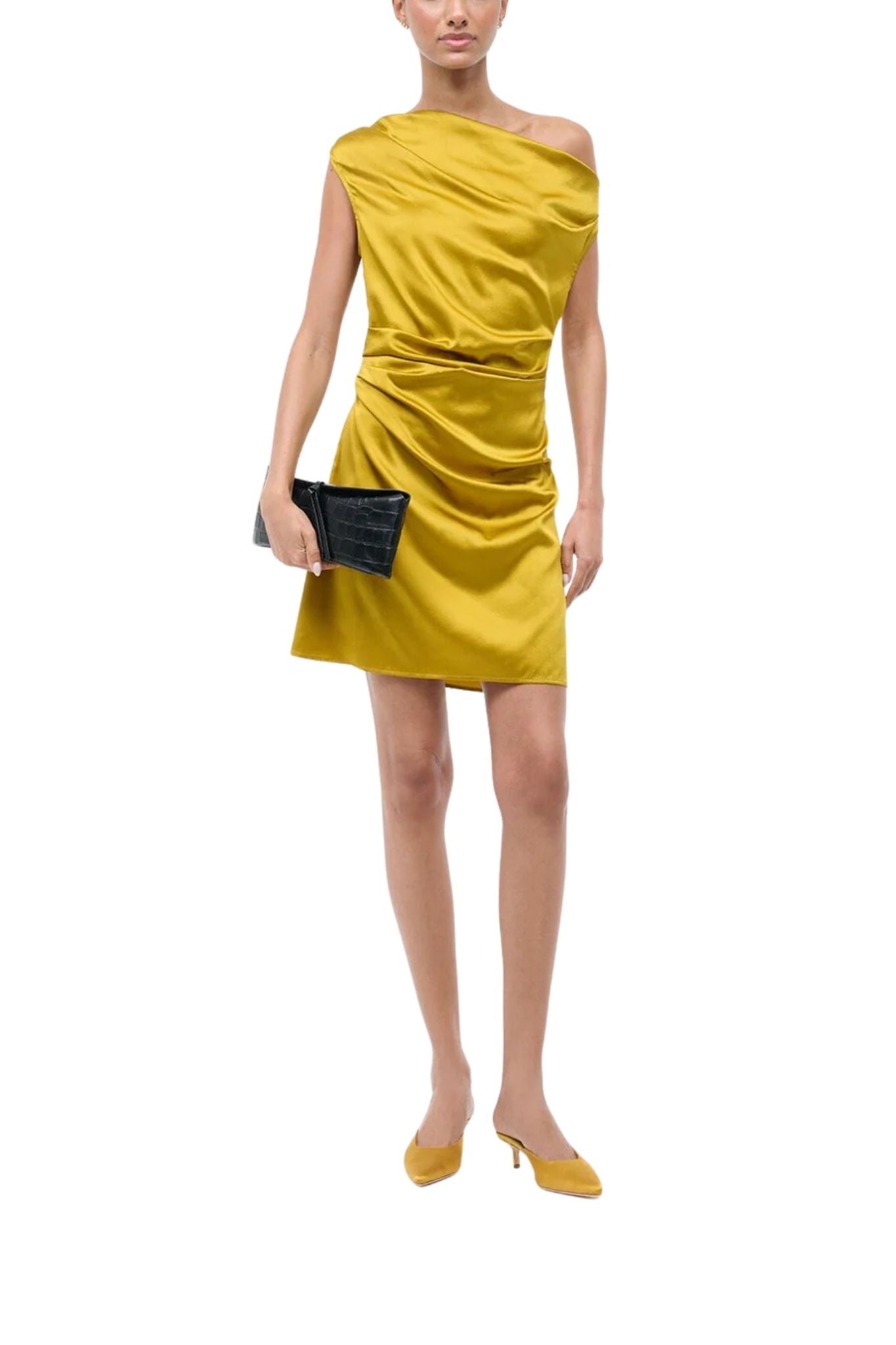 Staud Sebastian Kitten Heel Mule - Vermillion