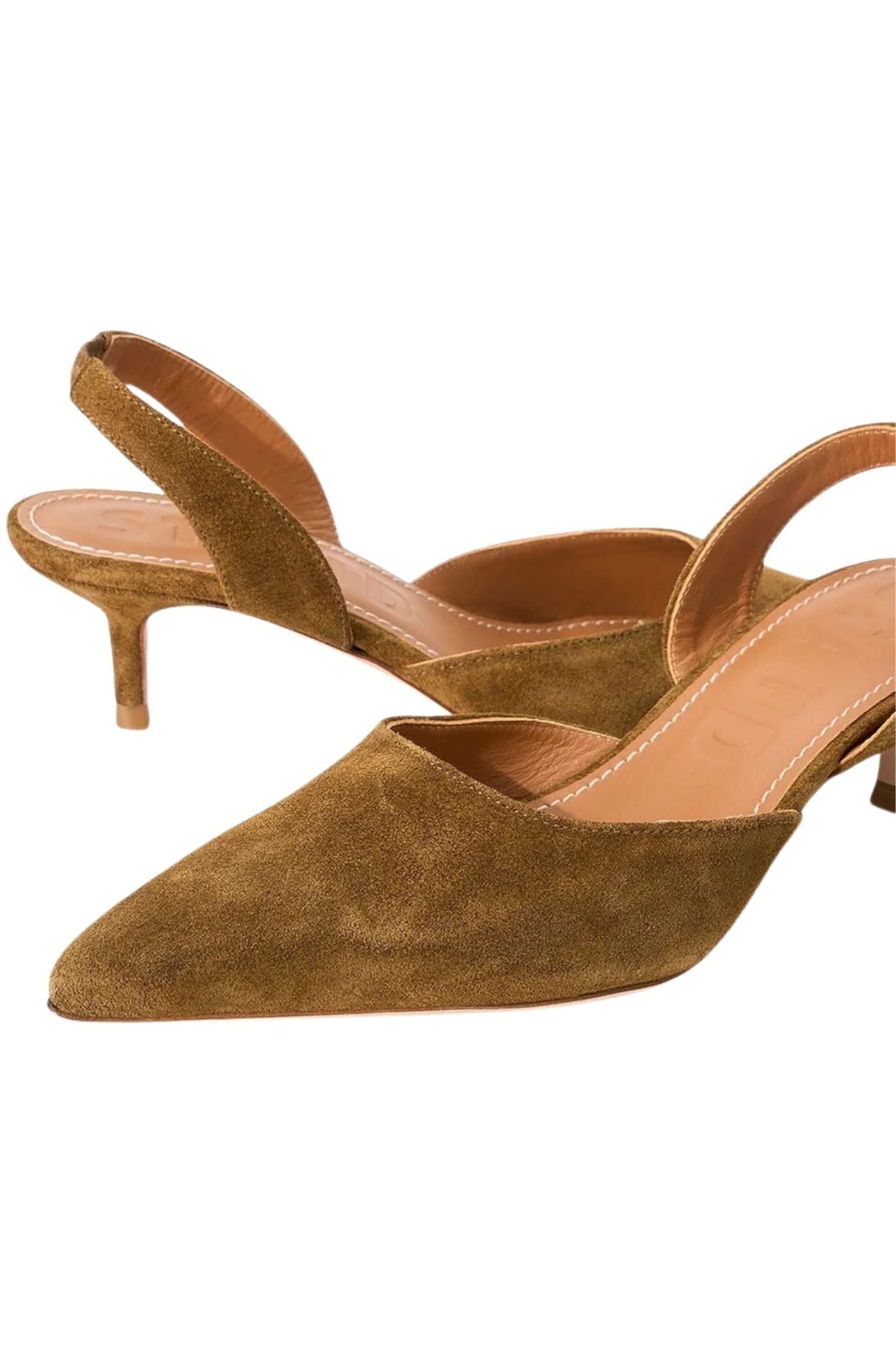 Staud Sebastian Slingback - Vermillion