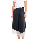 Staud Sonoma Silk Skirt - Vermillion