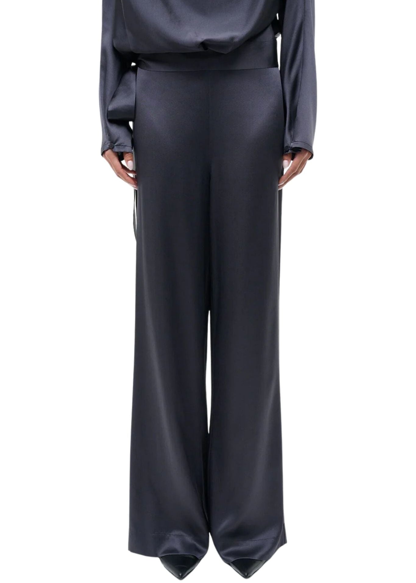 Staud Stroll Silk Pant - Vermillion