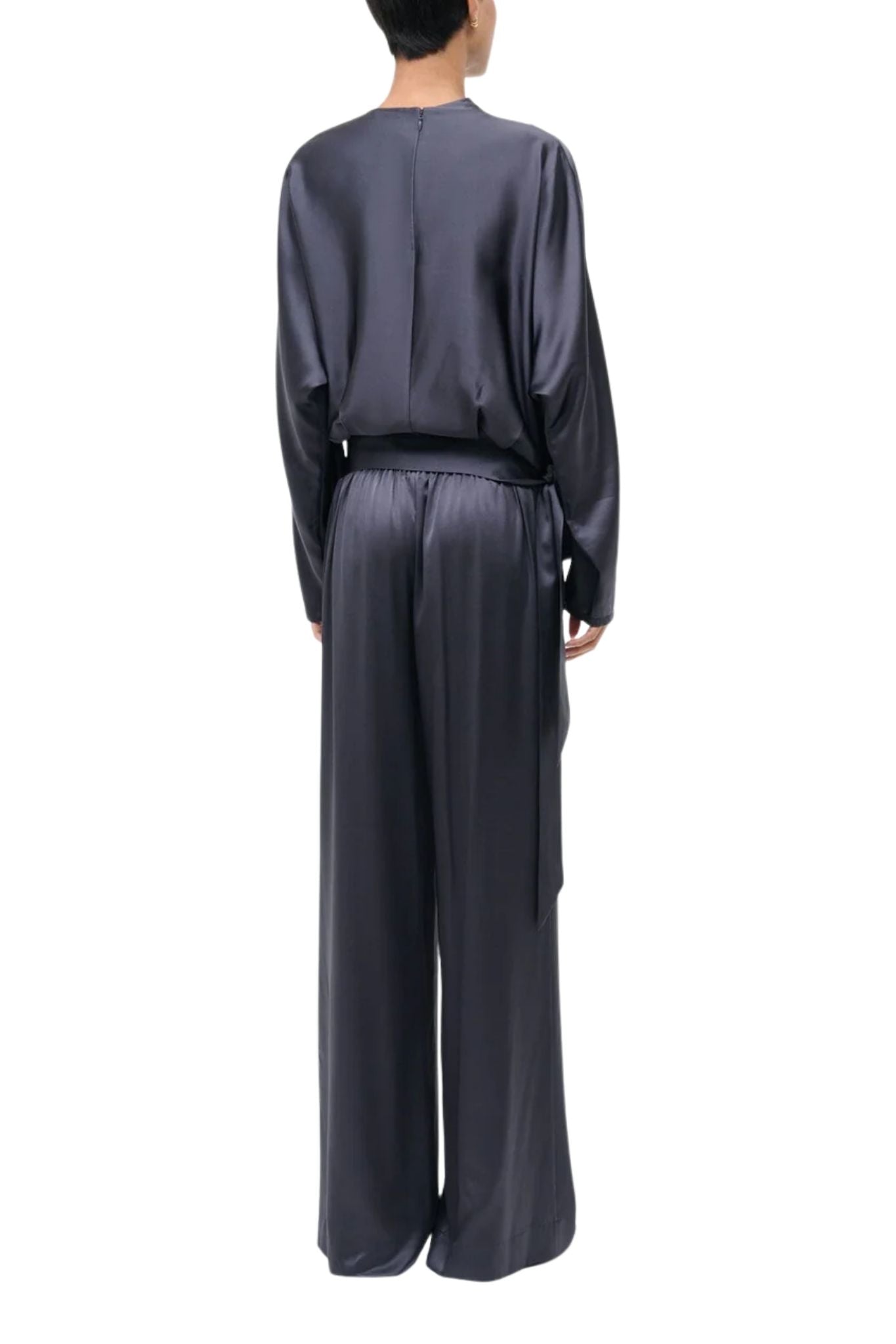 Staud Stroll Silk Pant - Vermillion