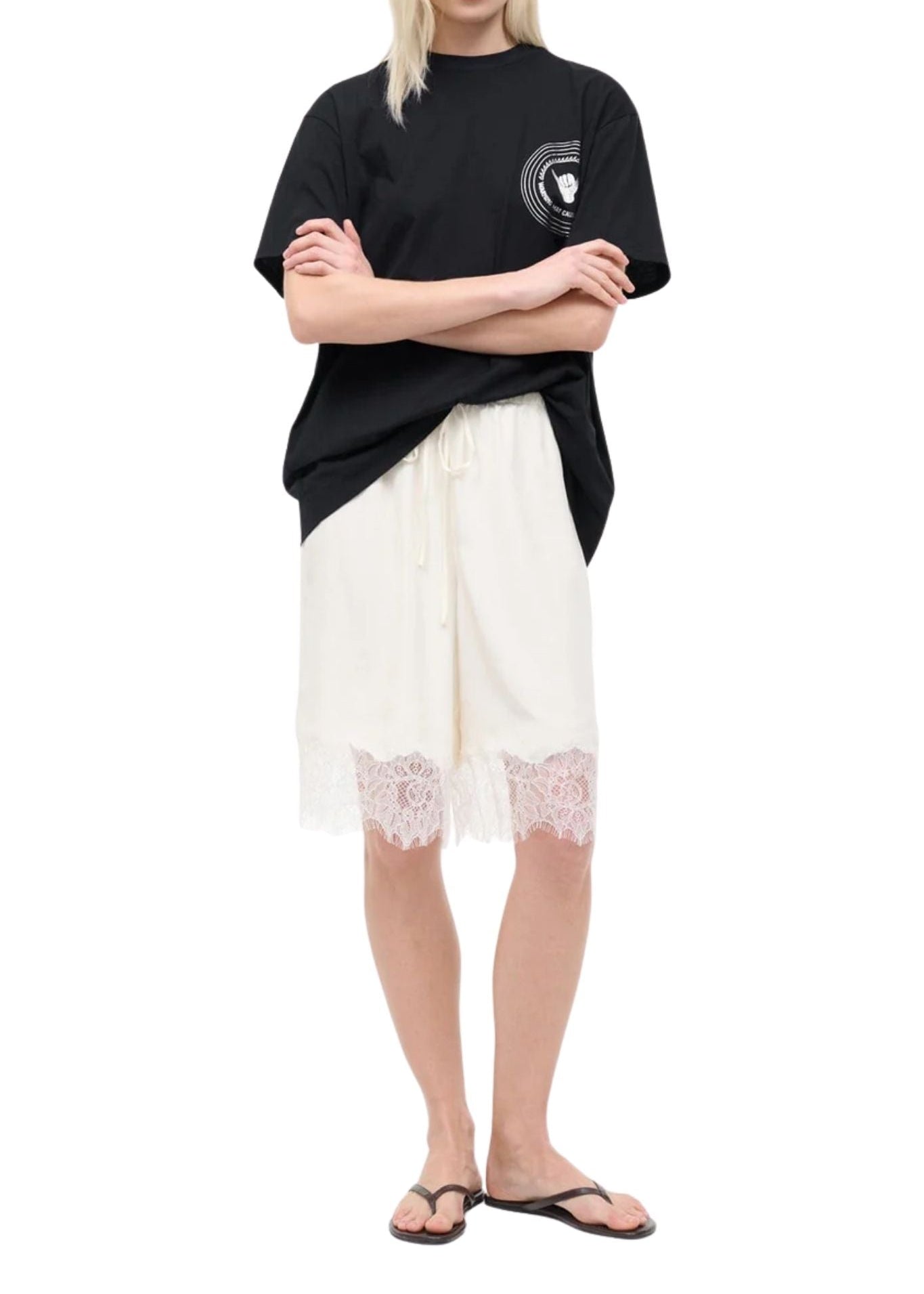 Staud Verano Silk Short - Vermillion