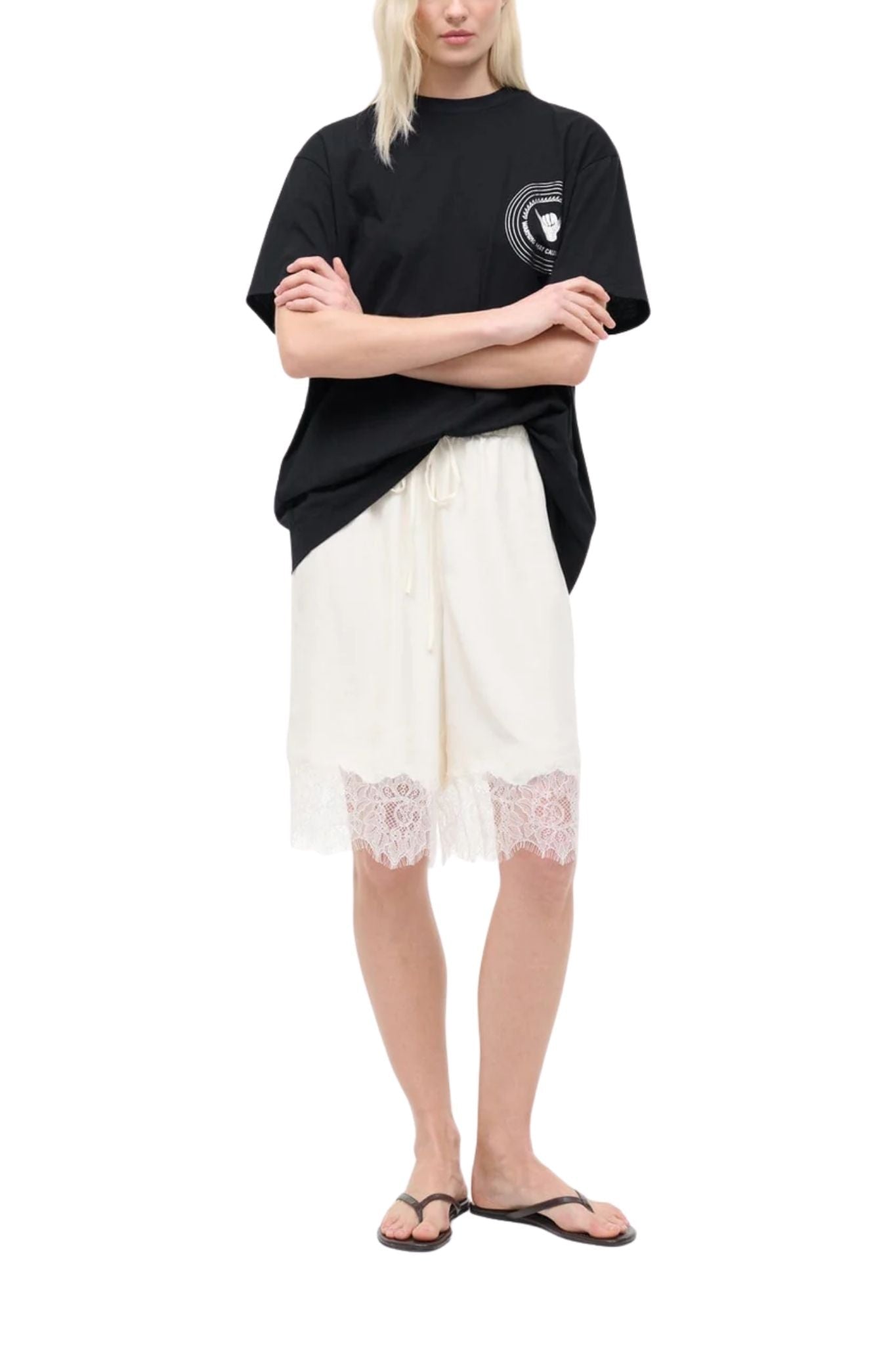 Staud Verano Silk Short - Vermillion