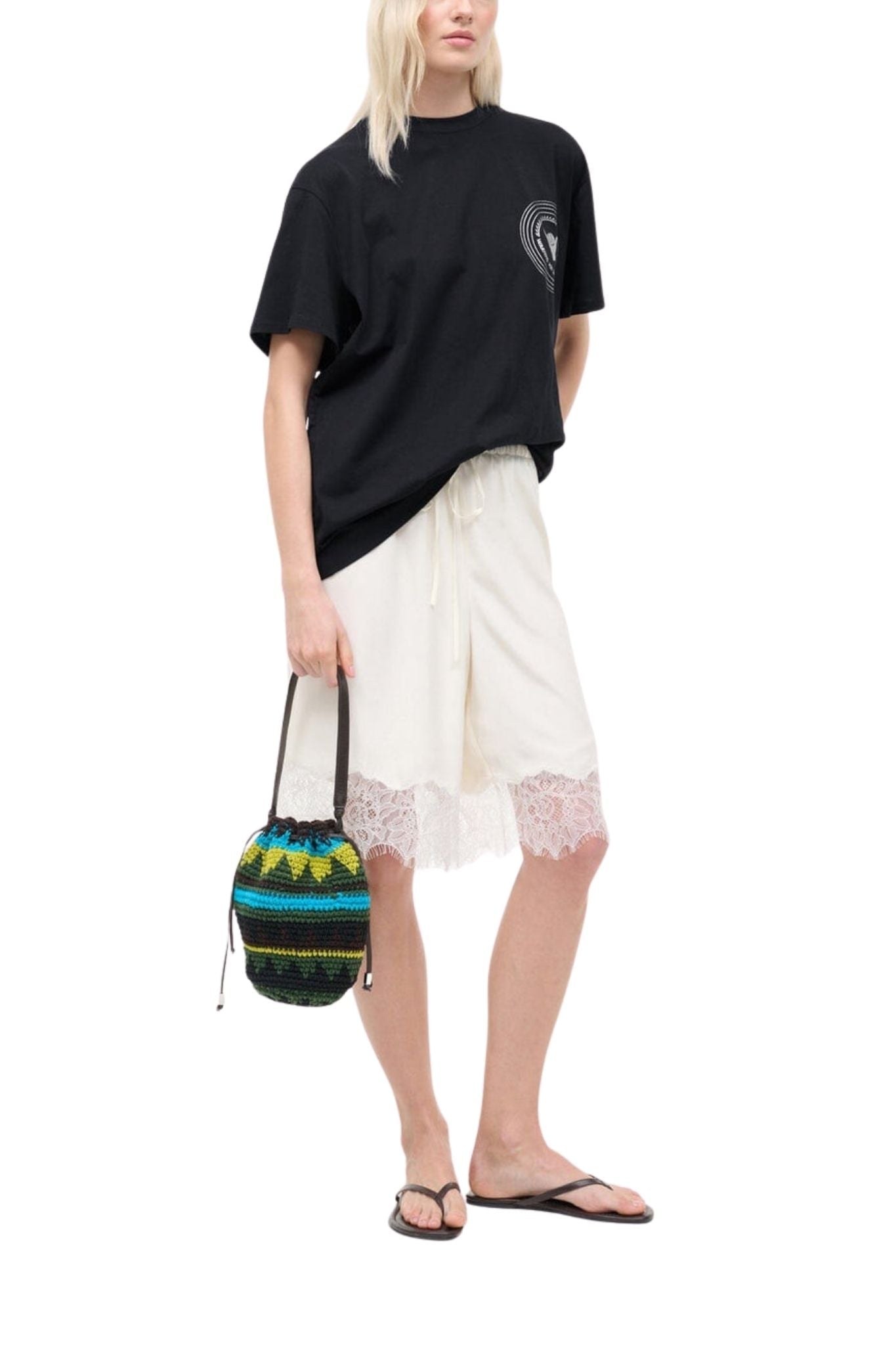 Staud Verano Silk Short - Vermillion