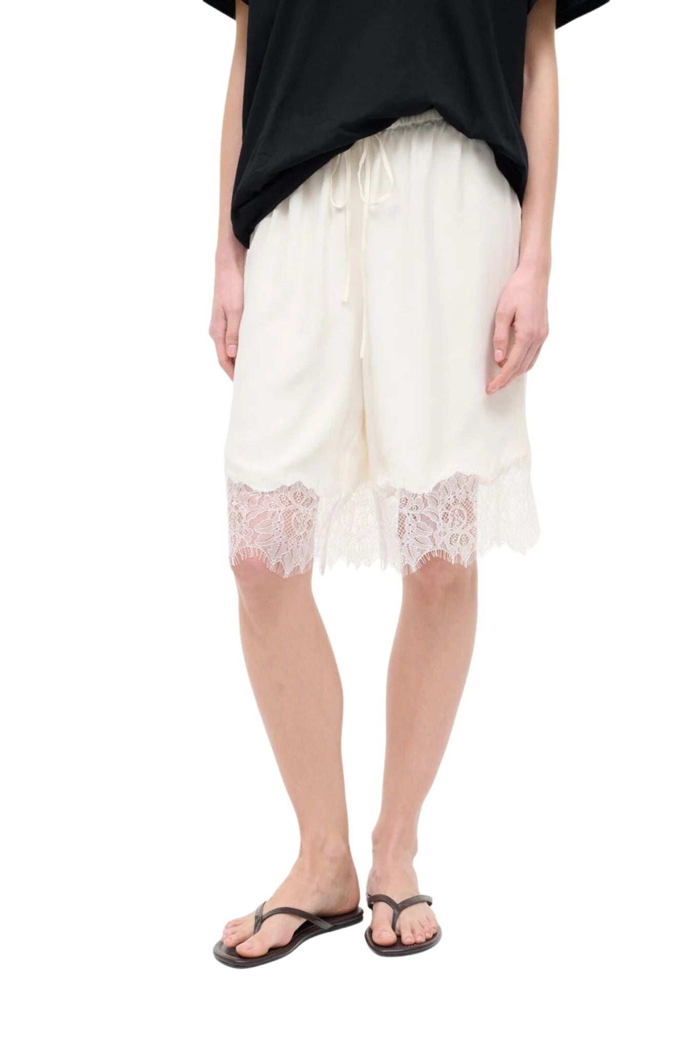 Staud Verano Silk Short - Vermillion