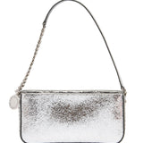 Stella McCartney Crackled Metallic Shoulder Bag - Vermillion