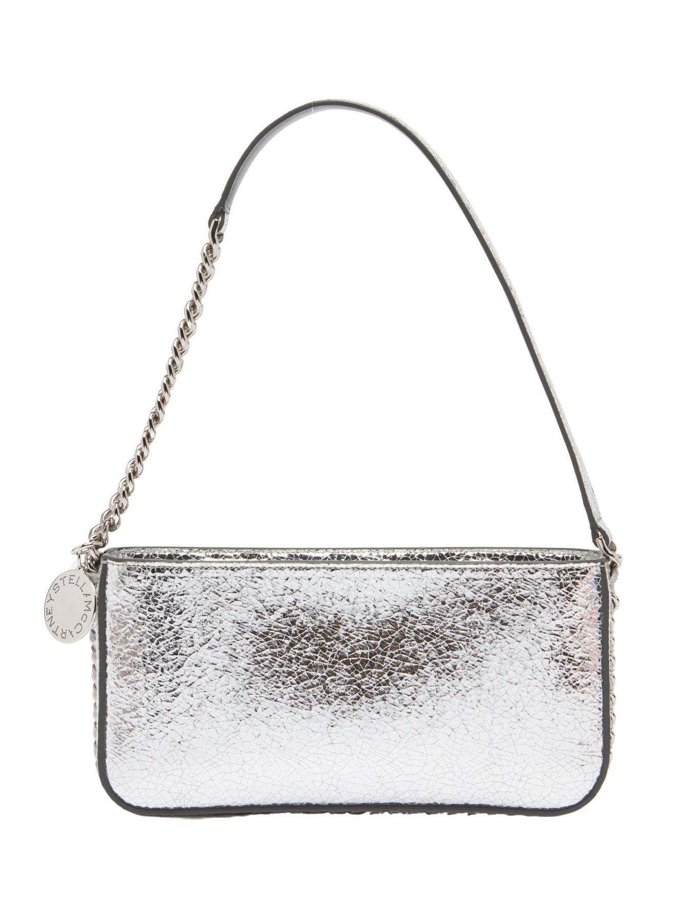 Stella McCartney Crackled Metallic Shoulder Bag - Vermillion