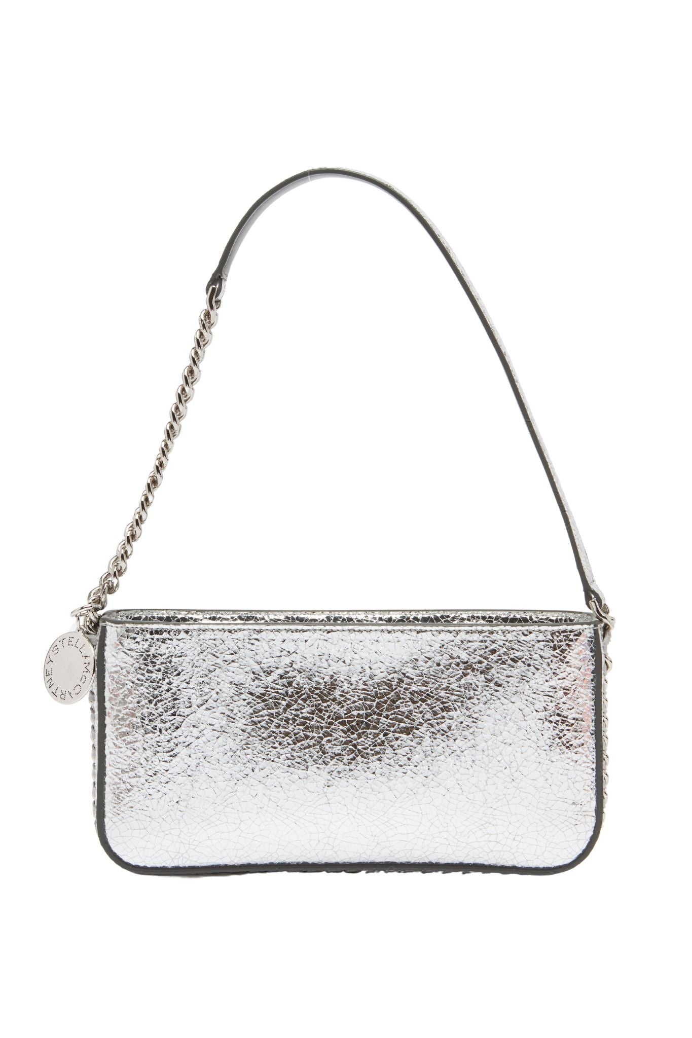 Stella McCartney Crackled Metallic Shoulder Bag - Vermillion