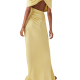 Stella McCartney Draped Cape Gown - Vermillion