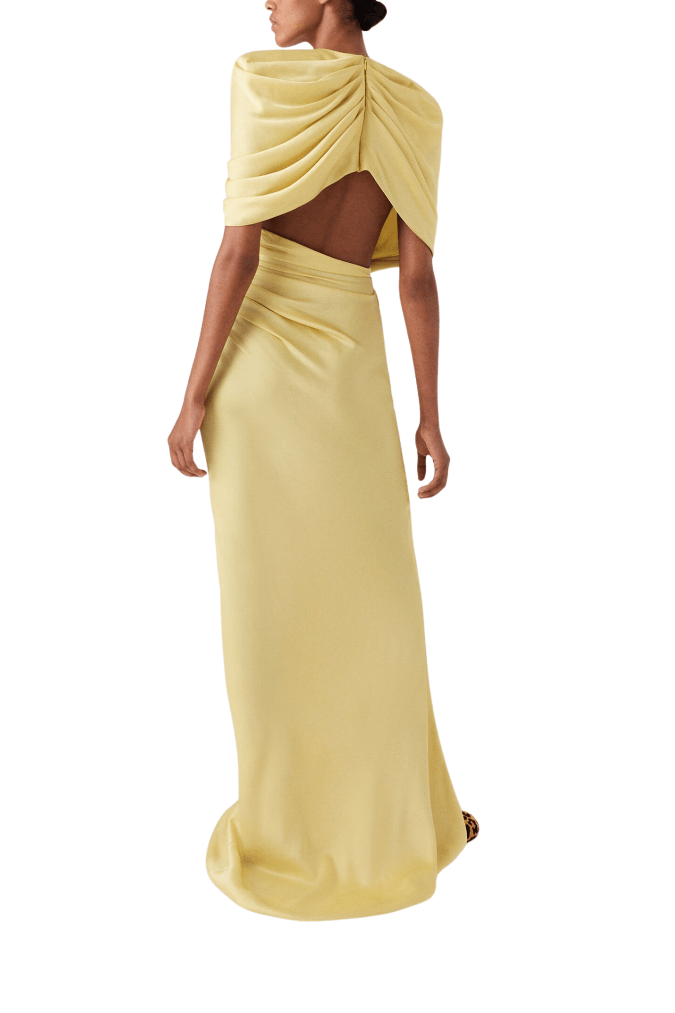 Stella McCartney Draped Cape Gown - Vermillion