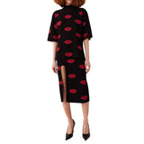 Stella McCartney Lips Jacquard Jumper - Vermillion