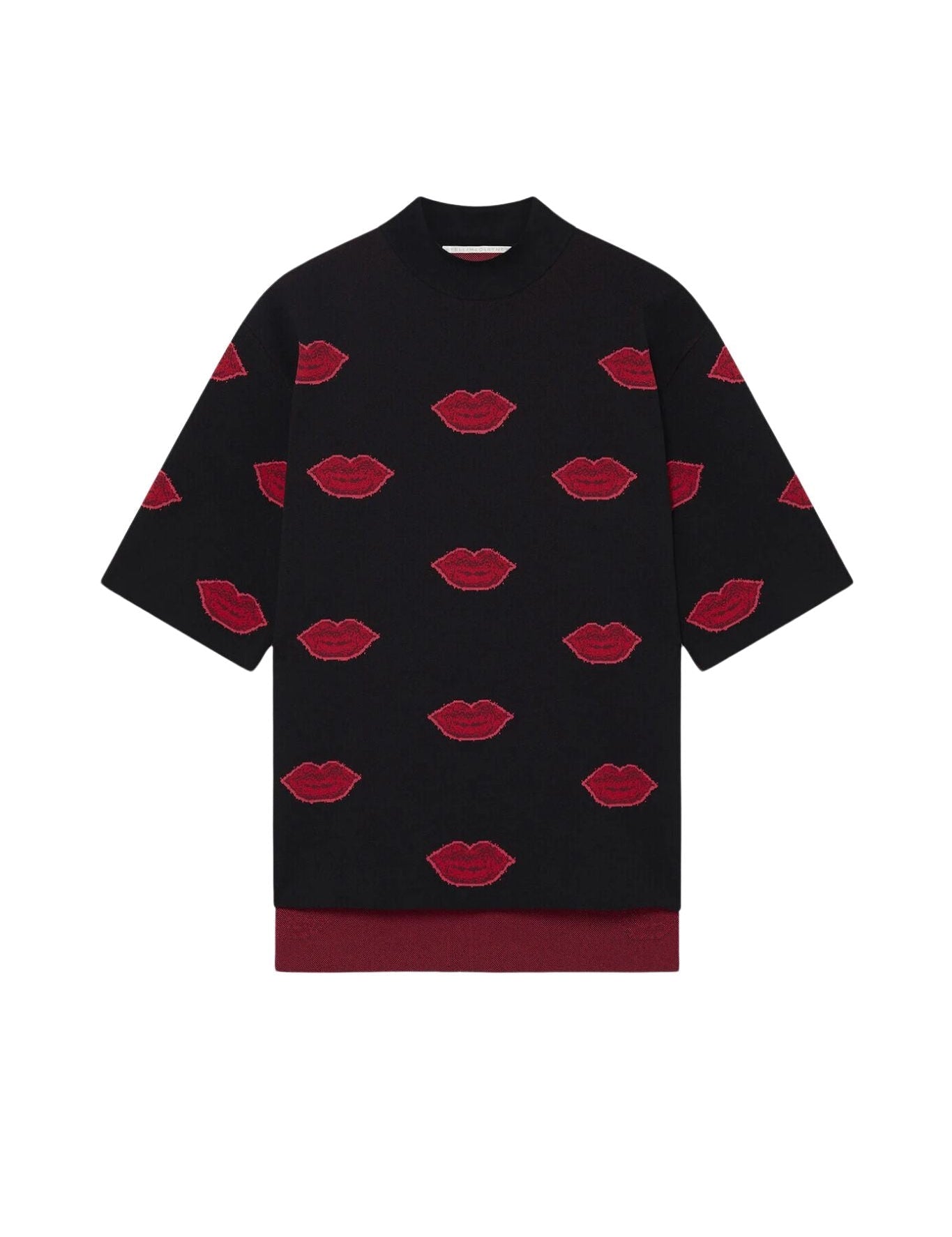 Stella McCartney Lips Jacquard Jumper - Vermillion