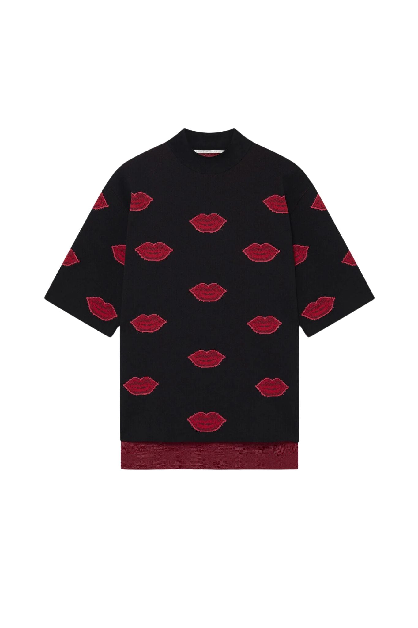 Stella McCartney Lips Jacquard Jumper - Vermillion