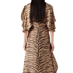 Stella McCartney Tiger Print Round Sleeve Dress - Vermillion