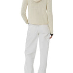Still Here Bear Zip Up in Cream - Vermillion