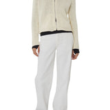 Still Here Bear Zip Up in Cream - Vermillion