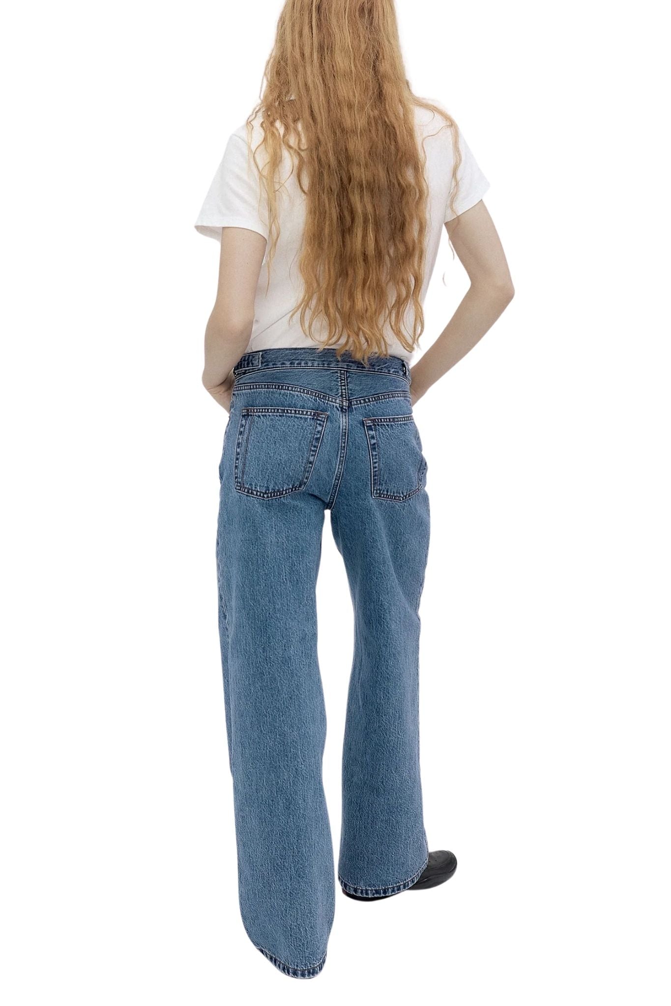 Still Here Buckle Jean in Classic Blue - Vermillion