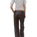 Still Here Cool in Brown Leather - Vermillion