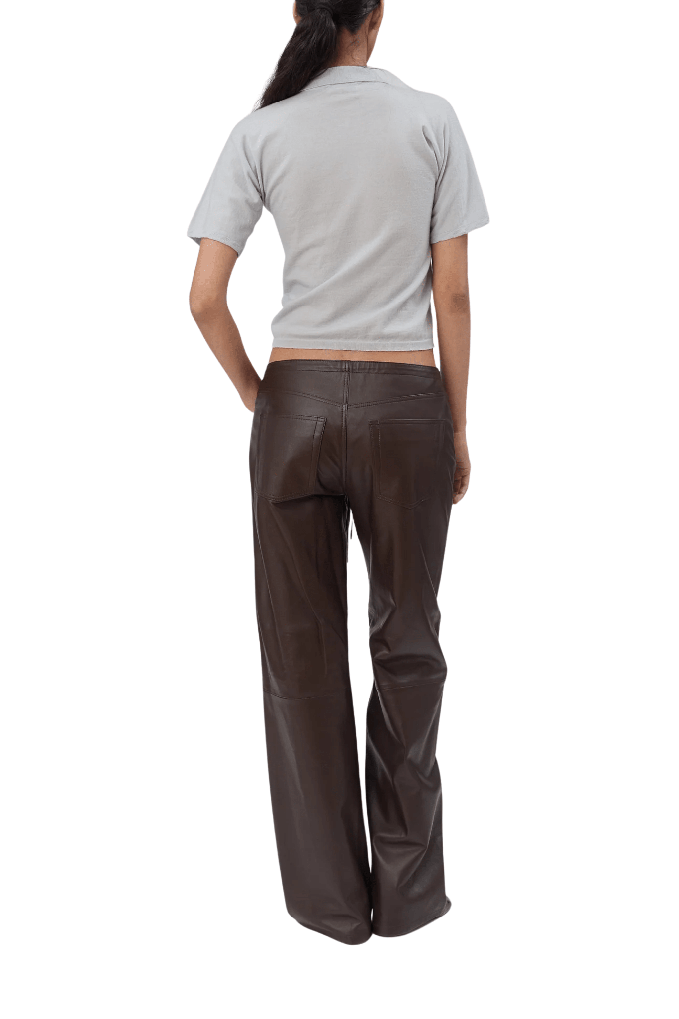 Still Here Cool in Brown Leather - Vermillion