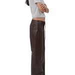 Still Here Cool in Brown Leather - Vermillion
