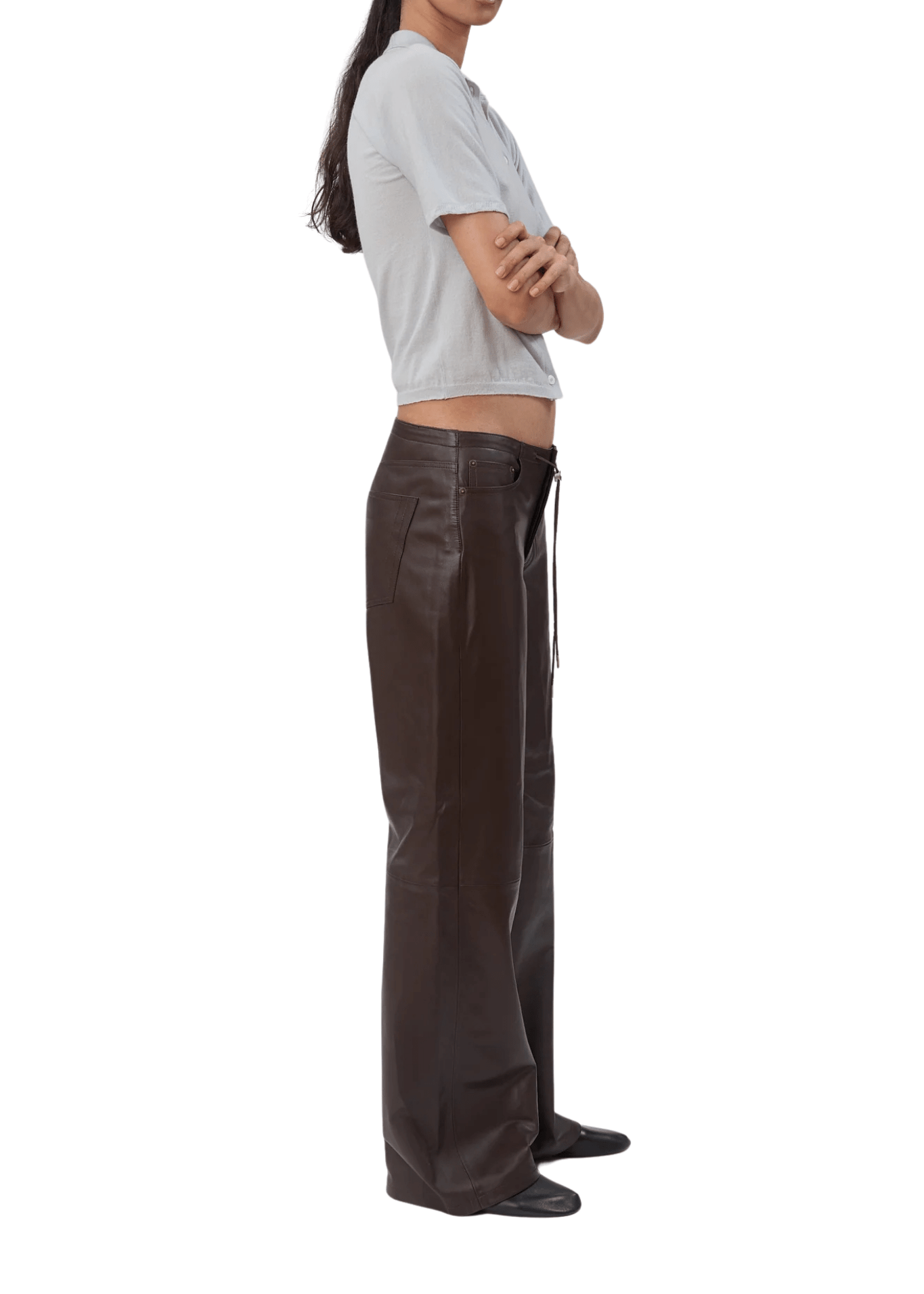Still Here Cool in Brown Leather - Vermillion