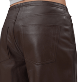 Still Here Cool in Brown Leather - Vermillion